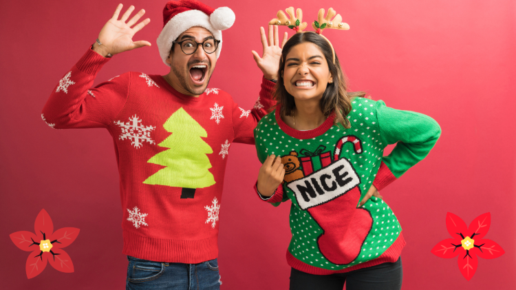 Ugly Sweater Photo Shoot 