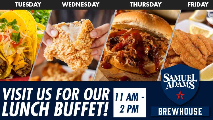 Sam Adams Weekly Buffet Menu Sam Adams Weekly Buffet Menu